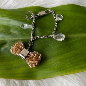 ANTEPRIMA Crystal Bracelet Logo Charms Japan